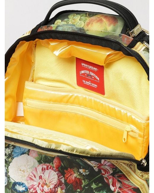 Sprayground Multicolor Mauritshuis Museum Backpack With Floral Print And Laptop Pocket for men