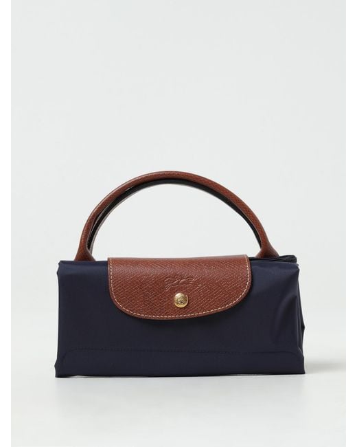 Longchamp Blue Le Pliage Original L Travel Nylon Bag