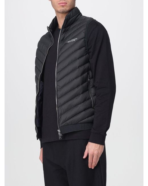 ARMANI EXCHANGE Gray Padded Vest for men