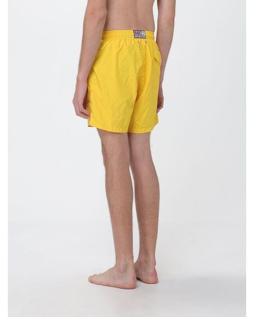 Mc2 Saint Barth Yellow Boxer Swim Shorts for men