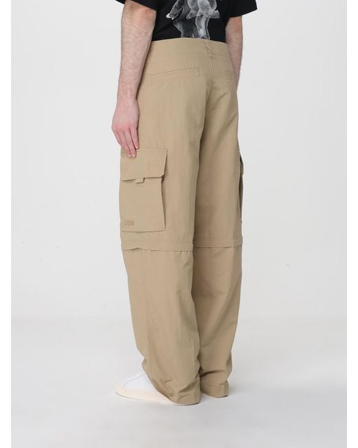 HUGO Natural Technical Fabric Cargo Pants for men