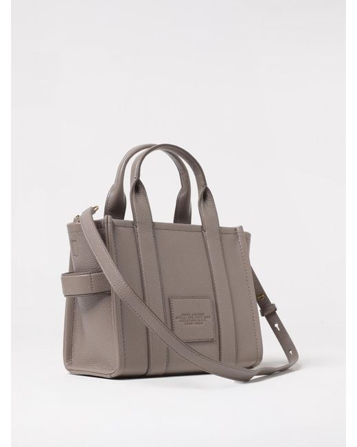 Marc Jacobs Gray The Tote Bag Grained Leather Bag