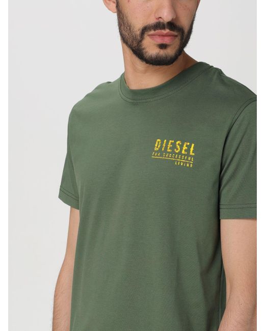 DIESEL Green T-shirt for men
