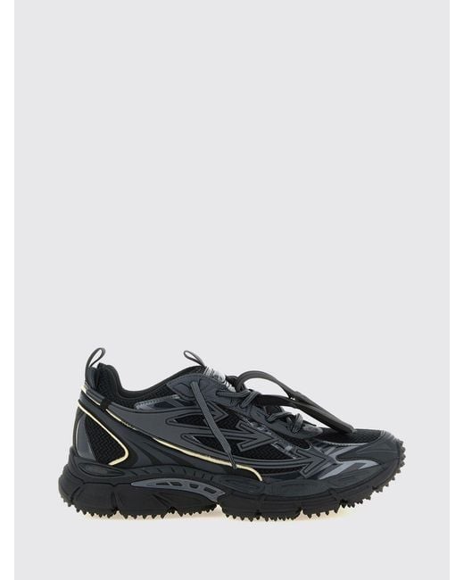 Off-White c/o Virgil Abloh Black Be Right Back Low-Top Mesh And Rubber Sneakers With Lug Sole for men