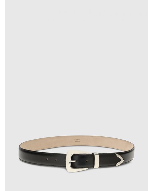 Khaite Black Benny Leather Belt