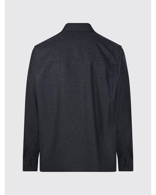DARKPARK Blue Serge Long-Sleeved Shirt for men