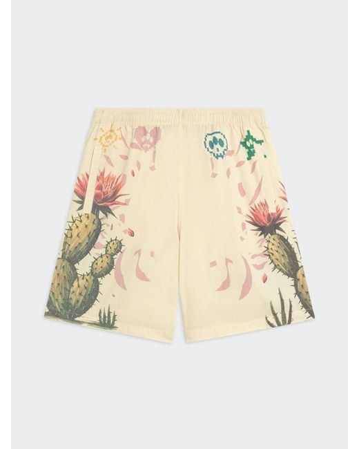 Barrow Natural Printed Cotton Shorts for men
