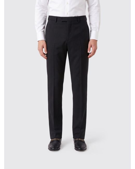 Valentino Black Wool Blend Tailored Trousers for men
