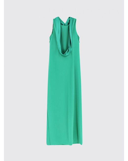 Max Mara Green Long Polyester Dress