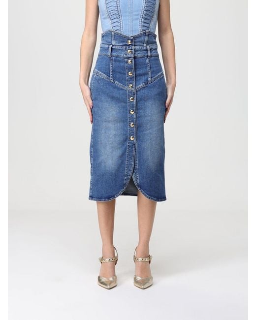 Elisabetta Franchi Blue Skirt