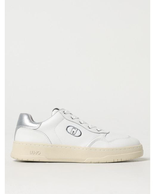 Liu Jo White Leather Lowtop Sneakers