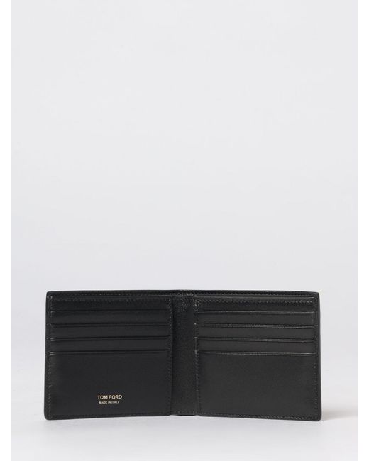 Tom Ford White Croc-Print Leather Wallet for men