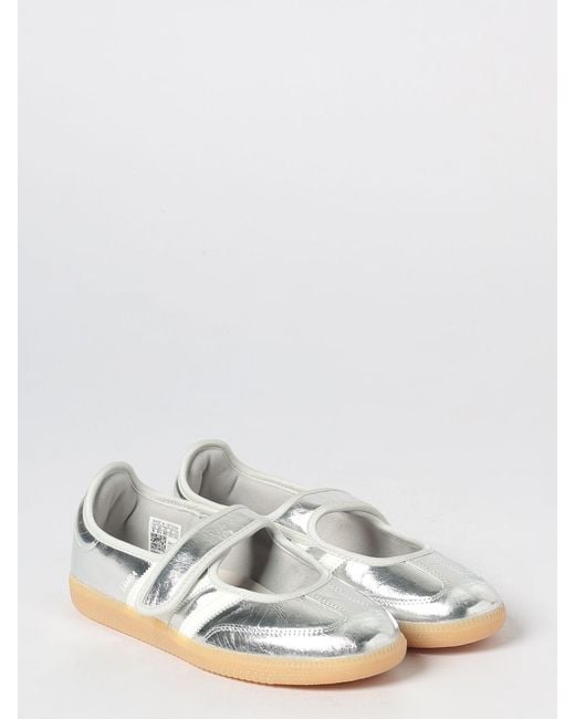 Adidas Originals White Samba Jane Mary Jane Ballet Flats