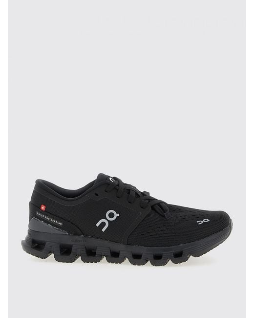 On Shoes Black Cloud X 4 On Sneakers