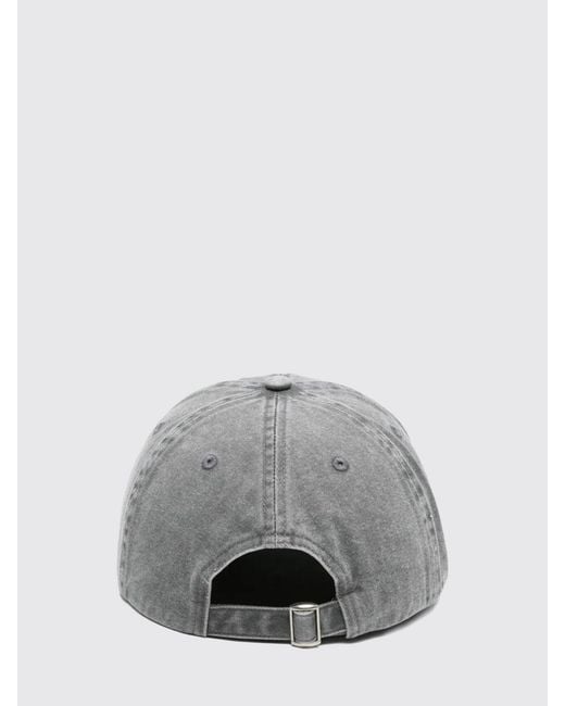 sunflower Gray Embroidered Cotton Denim Hat for men