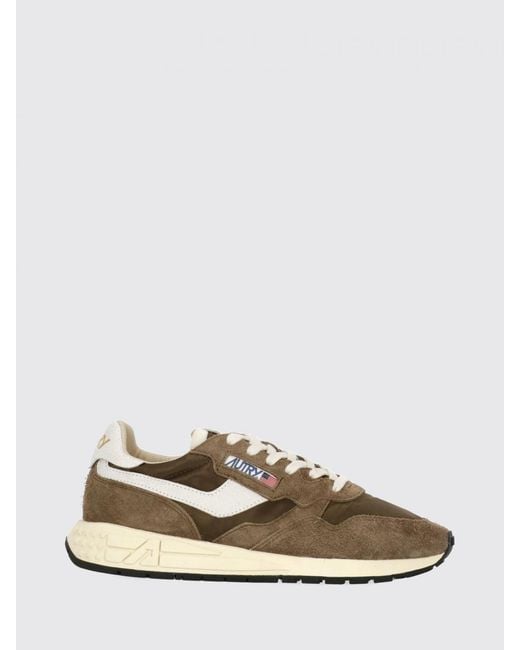 Autry Multicolor Reelwind Nylon And Suede Bovine Leather Sneakers With Jagged Sole for men