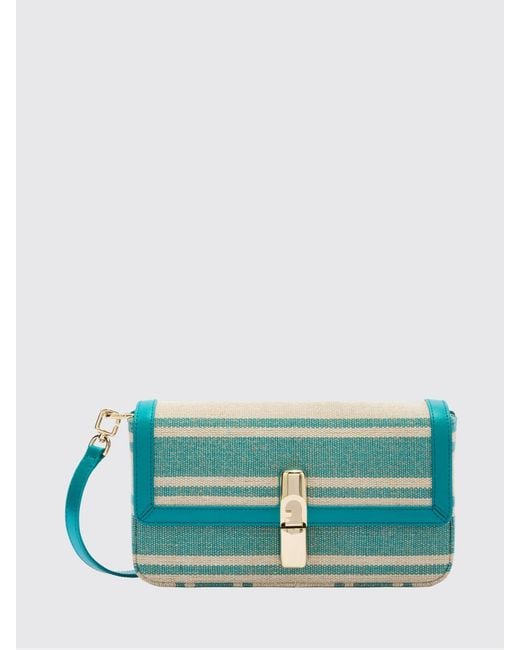 Furla Green Tote Bag