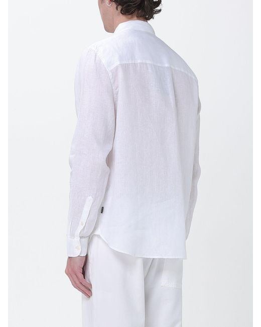 Ecoalf White Linen Casual Shirt for men