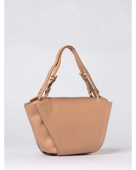 Gianni Chiarini Natural Bloom Hammered Leather Bag