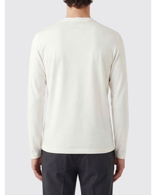 Zanone White Basic Cotton T Shirt for men