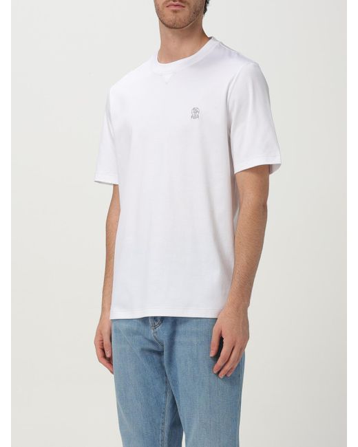 Brunello Cucinelli Polo Herren in White für Herren