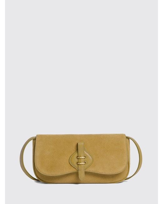 Coccinelle Natural Mavery Mini Suede Bag