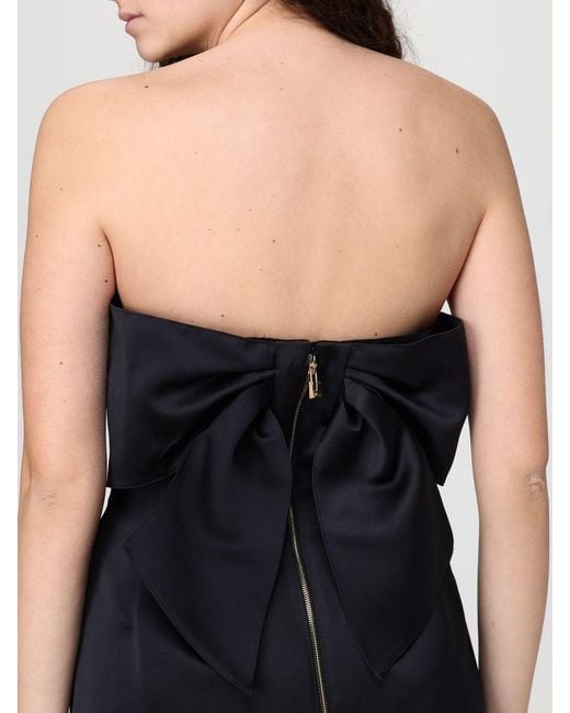 Elisabetta Franchi Black Crêpe Mini Dress