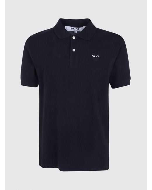 COMME DES GARÇONS PLAY Black Comme Des GarÇ Ons Play Short-Sleeve Polo Shirt for men
