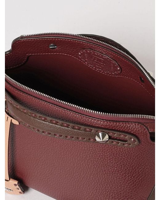 Fendi Purple Mittelgroße By The Way Selleria Boston Tasche