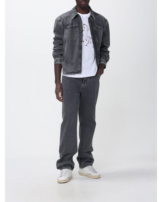 Ferrari Gray Wide-Leg Jeans for men