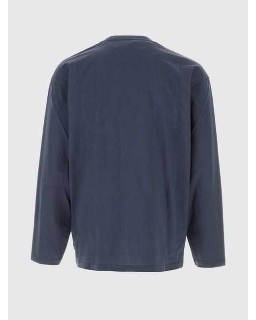 Jil Sander Blue Basic Cotton T-Shirt for men