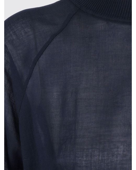 Aspesi Blue Cotton Voile Top
