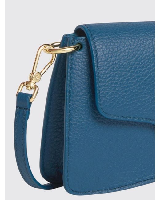 Coccinelle Blue C-Me Grained Leather Bag