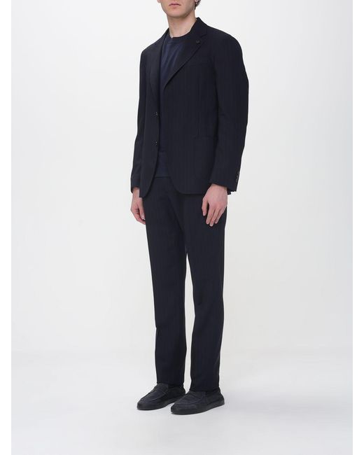 Lardini Blue Virgin Wool Dress for men