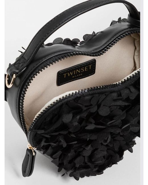 Twinset Black Heart-Shaped Bag