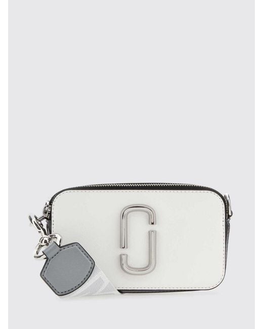Marc Jacobs Gray The Snapshot Saffiano Leather Bag