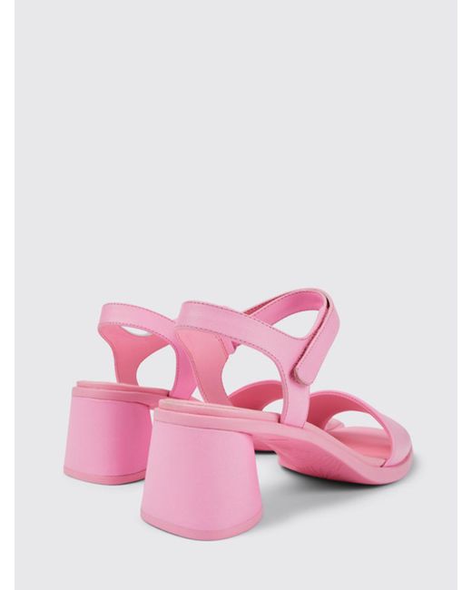 Camper Pink Flat Sandals