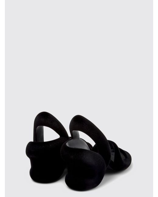 Camper White Kobarah Velvet And Eva Sandals