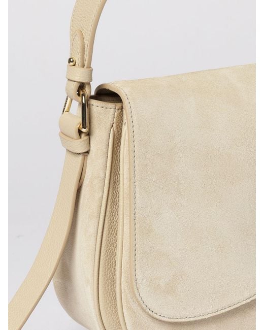 Coccinelle Natural Mavery Large Suede Bag