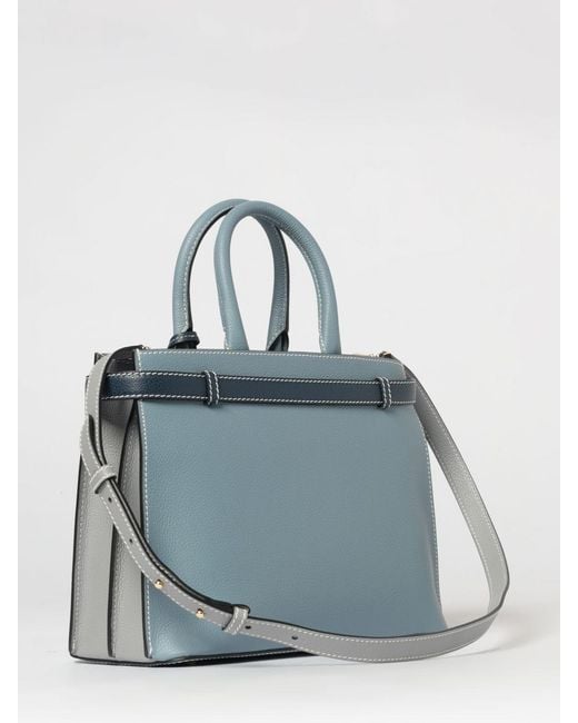 Lancel Blue Faubourg Grained Leather Bag