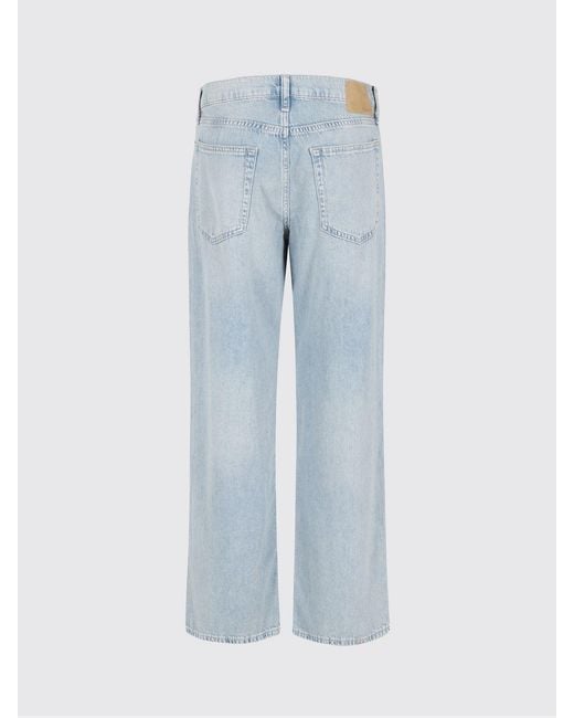 Rag & Bone Blue Rag &Amp Bone Straight Cotton Denim Jeans