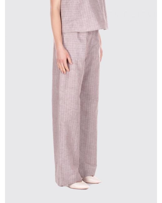 Max Mara Pink Fauna Wide Leg Trousers
