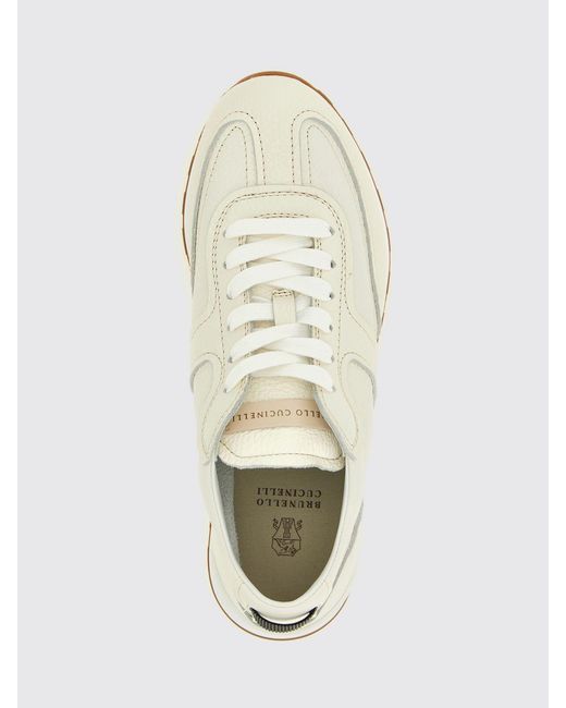Brunello Cucinelli White Leather Sneakers