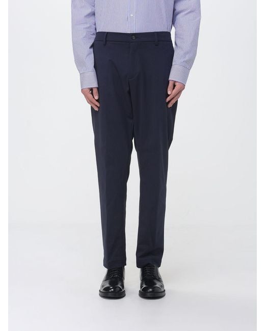 Siviglia Blue Slim Fit Jersey Trousers for men