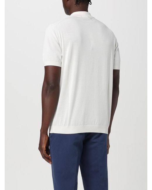 Drumohr White Polo Shirt for men