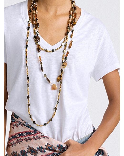 Momoní White MomonÌ Basic Cotton Blend T-Shirts