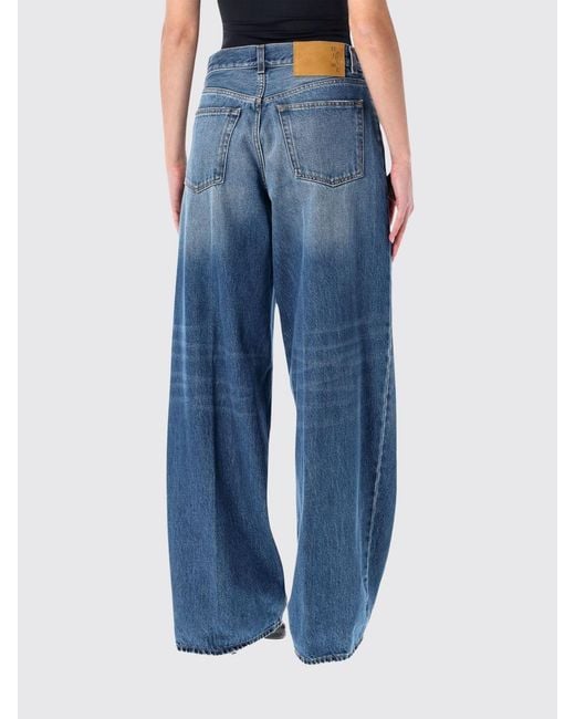 Jeans Anchos De Haikure de color Blue