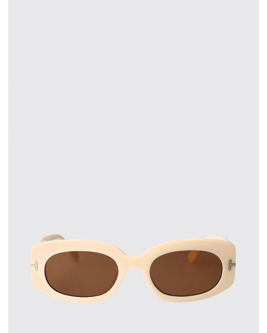Tom Ford White Ft1187/S Cielle Acetate Sunglasses By