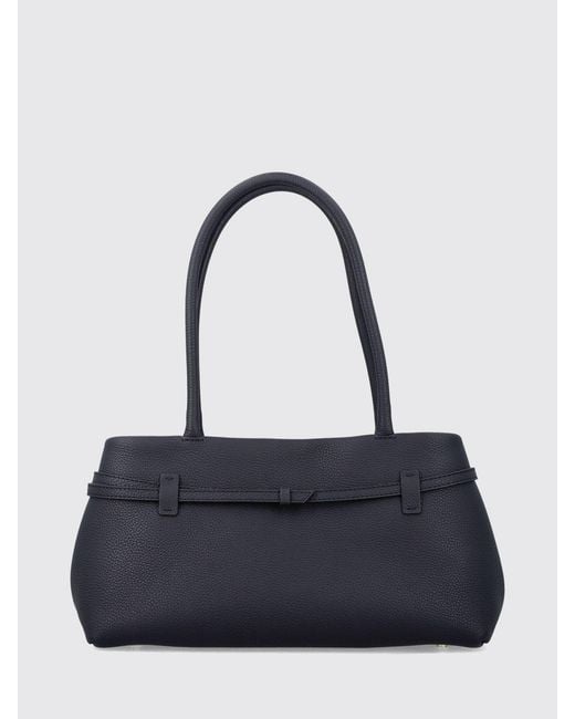 MANU Atelier Blue Le Cambon East West Grained Calfskin Shoulder Bag