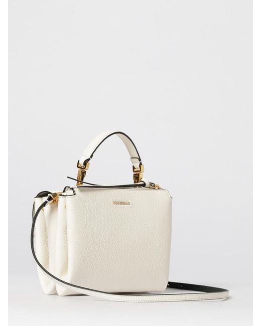 Coccinelle Natural Arlettis Mini Grained Leather Bag